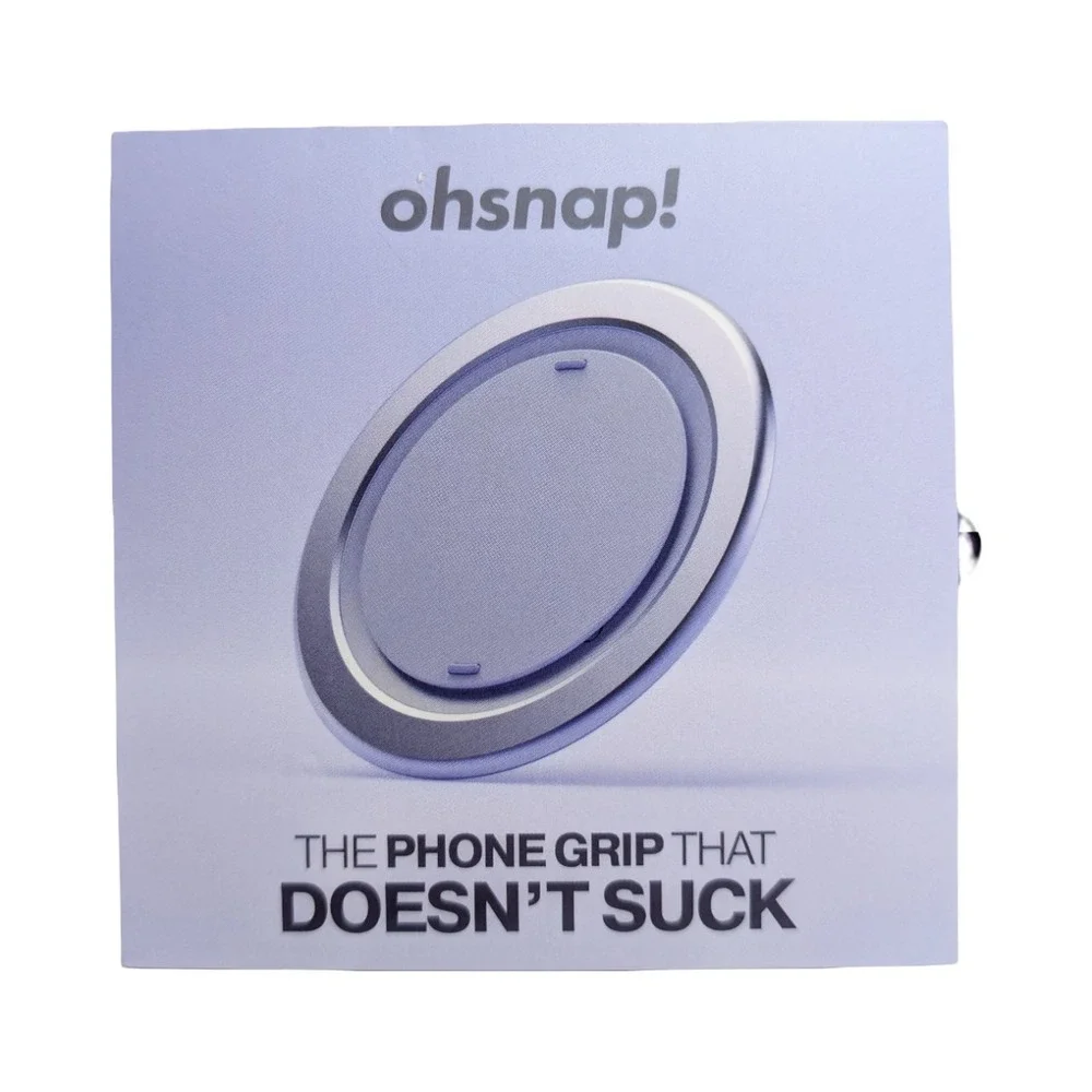 Aa1-O OhSnap Magnetic UltraThin Grip & Stand w/ Charge-thru Magsafe Orchid Snap‎